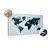 DECORATIVE PINBOARD WORLD MAP IN VECTOR GRAPHIC DESIGN - PICTURES ON CORK - PICTURES