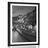 POSTER WITH MOUNT EMBANKMENT OF PARIS IN BLACK AND WHITE - BLACK AND WHITE - POSTERS