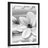 POSTER CU PASSEPARTOUT MAGNOLIE DE LUX CU PERLE ÎN DESIGN ALB-NEGRU - ALB-NEGRU - POSTERE