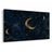 TABLEAU SUR TOILE – LUNE MYSTIQUE DANS LE CIEL NOCTURNE - TABLEAUX MOIS - TABLEAUX