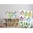 DECORATIVE WALL STICKERS BRIGHTLY COLORED HOUSES - FOR CHILDREN - STICKERS