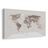 WANDBILD WELTKARTE IN BEIGE - WELTKARTEN ALS BILDER - BILDER