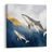 TABLEAU SUR TOILE – COUPLE DE BALEINES DANS L’OCÉAN BLEU - TABLEAUX DE BALEINE - TABLEAUX