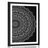 Poster mit Passepartout Mandala im Vintage-Stil in Schwarz-Weiß
