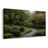 TABLEAU SUR TOILE – JARDIN JAPONAIS AVEC ALLÉE DE PIERRE - TABLEAUX ARBRES ET FEUILLES - TABLEAUX