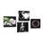 CANVAS PRINT SET FENG SHUI ON A BLACK BACKGROUND - SET OF PICTURES - PICTURES