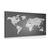 Tablou harta lumii eclozată în design alb-negru