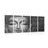 5-PIECE CANVAS PRINT BUDDHA FACE IN BLACK AND WHITE - BLACK AND WHITE PICTURES - PICTURES