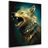 CANVAS PRINT BLUE-GOLD WOLF - PICTURES LORDS OF THE ANIMAL KINGDOM - PICTURES