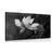 CANVAS PRINT DELICATE LOTUS FLOWER IN BLACK AND WHITE DESIGN - BLACK AND WHITE PICTURES - PICTURES