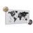 DECORATIVE PINBOARD UNIQUE BLACK AND WHITE MAP - PICTURES ON CORK - PICTURES