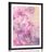 POSTER MIT PASSEPARTOUT ROSA BLUMENZWEIG - BLUMEN - POSTER