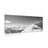 CANVAS PRINT OF SNOWY MOUNTAINS IN BLACK AND WHITE - BLACK AND WHITE PICTURES - PICTURES