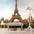 SELF ADHESIVE WALL MURAL FAMOUS EIFFEL TOWER - SELF-ADHESIVE WALLPAPERS - WALLPAPERS