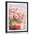 Poster mit Passepartout Blumenstrauß aus rosa Nelken im Korb
