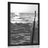 POSTER REFRESHING DRINK ON THE BEACH IN BLACK AND WHITE - BLACK AND WHITE - POSTERS