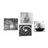 Set of pictures Feng Shui in black & white style