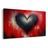 WANDBILD HERZ AUF ROTEM HINTERGRUND - BILDER MIT LIEBESMOTIVEN - BILDER