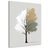 CANVAS PRINT MINIMALIST MULTICOLORED TREE - PICTURES OF TREES AND LEAVES - PICTURES