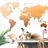 WALLPAPER GLOBES WITH A WORLD MAP - WALLPAPERS MAPS - WALLPAPERS