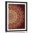 POSTER WITH MOUNT GOLDEN MANDALA ON A BURGUNDY BACKGROUND - FENG SHUI - POSTERS