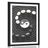 POSTER WITH MOUNT HARMONIC YIN AND YANG - BLACK AND WHITE - POSTERS