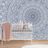 WALLPAPER DETAILED DECORATIVE MANDALA IN BLUE COLOR - WALLPAPERS FENG SHUI - WALLPAPERS