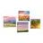 Set of nature pictures in pastel colors
