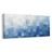 TABLEAU SUR TOILE – CARRÉS BLEUS SUPERPOSÉS DANS LA BRUME - IMAGES FORMES ABSTRAITES - TABLEAUX