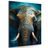 CANVAS PRINT BLUE-GOLD ELEPHANT - PICTURES LORDS OF THE ANIMAL KINGDOM - PICTURES