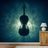 FOTOTAPETE CELLO IM KOSMISCHEN LICHT - MUSIK FOTOTAPETEN - TAPETEN