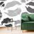 SELF ADHESIVE WALLPAPER POP ART GRAY KISSES - SELF-ADHESIVE WALLPAPERS - WALLPAPERS