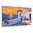 WANDBILD GRIECHISCHE INSEL BEI SONNENUNTERGANG - BILDER MEER UND STRAND - BILDER