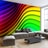 Photo wallpaper waves in rainbow colours