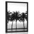 POSTER SUNSET OVER PALM TREES IN BLACK AND WHITE - BLACK AND WHITE - POSTERS