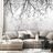 Self adhesive wallpaper black & white branches