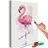 Picture painting by numbers pink flamingo