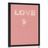 POSTER HUND MIT AUFSCHRIFT LOVE IN ROSA - MOTIVE AUS UNSERER WERKSTATT - POSTER