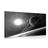 CANVAS PRINT PLANET IN SPACE IN BLACK AND WHITE - BLACK AND WHITE PICTURES - PICTURES