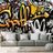 SAMOLJEPLJIVA TAPETA GRAFITI NA CIGLENOM ZIDU - TAPETE - 🔥 TOTALNA RASPRODAJA 🔥
