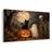 QUADRO SU TELA – GATTO DI HALLOWEEN CON ZUCCA - QUADRI HALLOWEEN E HORROR - STAMPE E QUADRI
