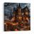 QUADRO SU TELA – CASA DI HALLOWEEN CON FANTASMI - QUADRI HALLOWEEN E HORROR - STAMPE E QUADRI