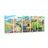 5-PIECE CANVAS PRINT TRAIN IN THE CITY - CHILDRENS PICTURES - PICTURES