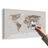 OBRAZ NA KORKU MAPA SVĚTA V BÉŽOVÉM PROVEDENÍ - PICTURES ON CORK - PICTURES