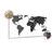 DECORATIVE PINBOARD BLACK AND WHITE WORLD MAP - PICTURES ON CORK - PICTURES