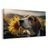 WANDBILD HUND UND SONNENBLUMEN IM FELD - BILDER VON HUNDEN - BILDER