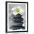 POSTER WITH MOUNT HARMONIC STONES AND A PLUMERIA FLOWER - FENG SHUI - POSTERS