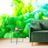 WALLPAPER INK IN GREEN SHADES - ABSTRACT WALLPAPERS - WALLPAPERS