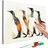 Picture painting by numbers penguin family