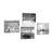 CANVAS PRINT SET PARADISE ON EARTH IN BLACK AND WHITE - SET OF PICTURES - PICTURES